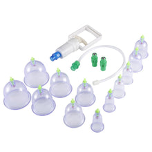Load image into Gallery viewer, 12 Cupping Therapy Cups Effective Healthy Chinese Medical Vacuum Cupping Suction Therapy Device Body Massager Set 2019