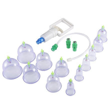 Load image into Gallery viewer, 12 Cupping Therapy Cups Effective Healthy Chinese Medical Vacuum Cupping Suction Therapy Device Body Massager Set 2019